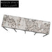 Elegant Modern Black Metal Marble Top Sofa Entryway Console Table