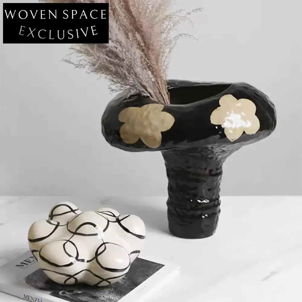 Elegant Modern Ceramic Flower Vase for Living Room Decor Centerpiece