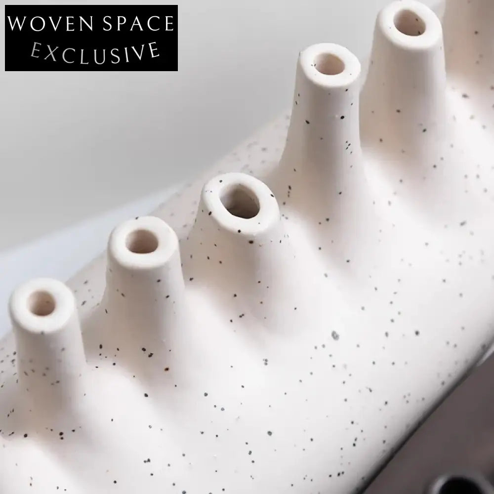 Elegant Modern Ceramic Sculptural Vase: Living Room & Hotel Decor Accent