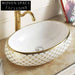Elegant Modern Ceramic Vessel Sink, Countertop Lavabo Basin for Bathroom Vanity
