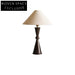 Elegant Modern Classical Wooden Base Fabric Shade Bedside Desk Table Lamp