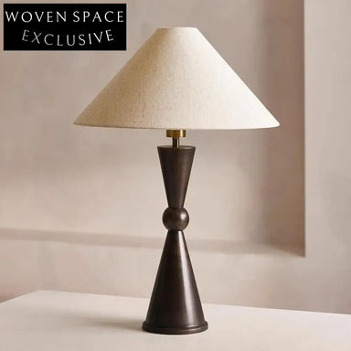 Elegant Modern Classical Wooden Base Fabric Shade Bedside Desk Table Lamp