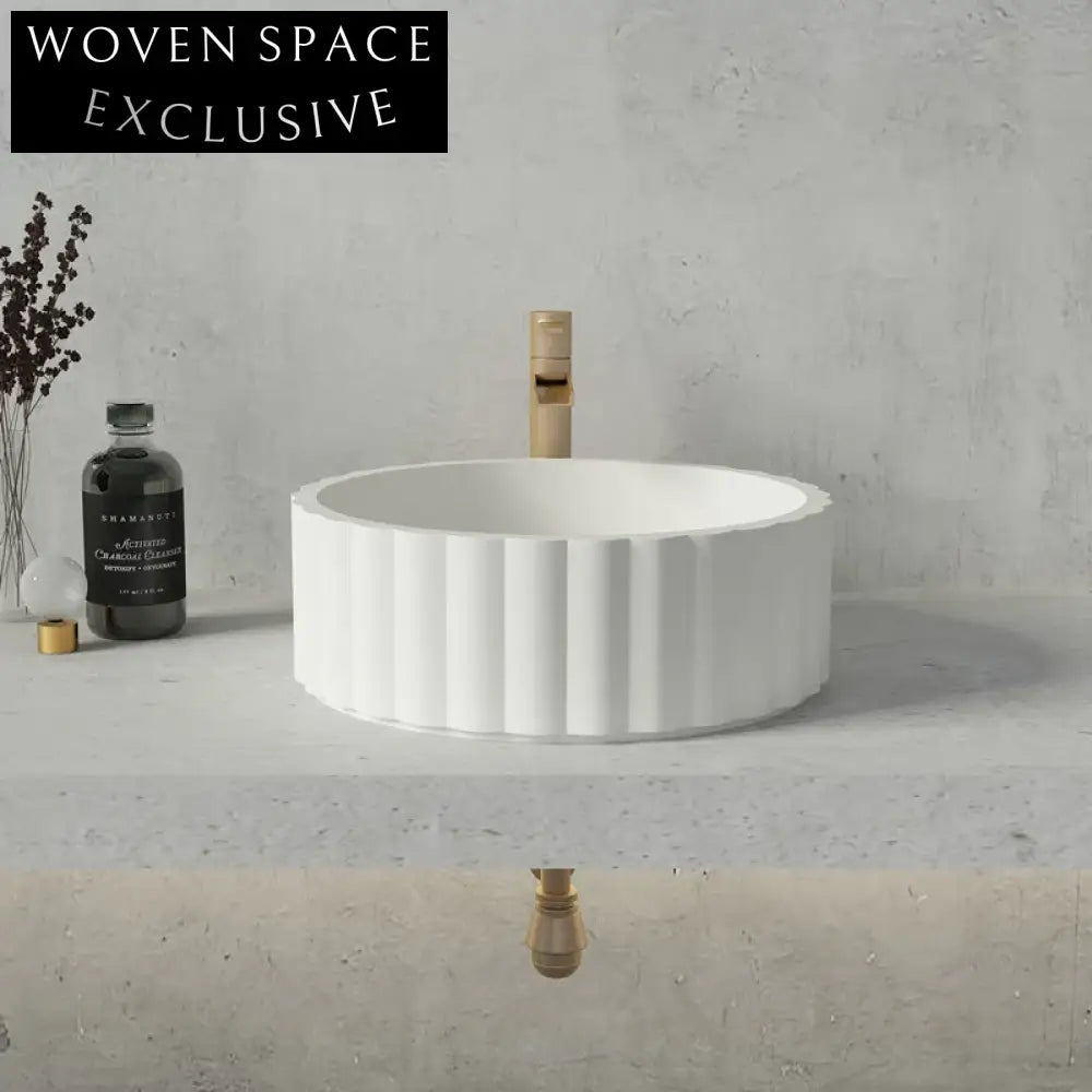 Elegant Modern Concrete Vessel Sink for Countertop Bathroom Vanity