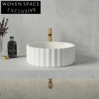 Elegant Modern Concrete Vessel Sink for Countertop Bathroom Vanity