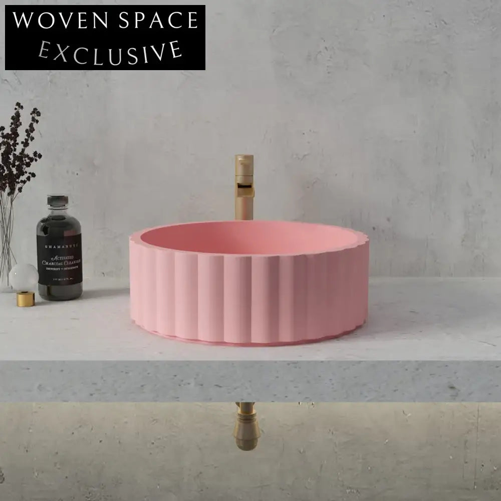 Elegant Modern Concrete Vessel Sink for Countertop Bathroom Vanity