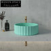 Elegant Modern Concrete Vessel Sink for Countertop Bathroom Vanity