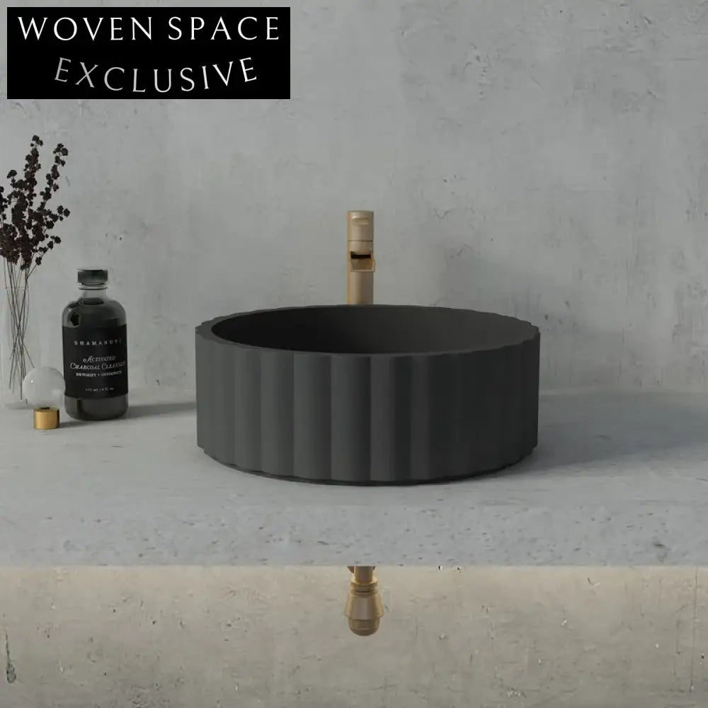 Elegant Modern Concrete Vessel Sink for Countertop Bathroom Vanity