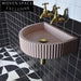 Elegant Modern Concrete Wall-Hung Vessel Bathroom Sink for Stylish Design Spaces