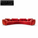 Elegant Modern Curved Sectional Sofa - Customizable Comfort & Style