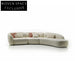 Elegant Modern Curved Sectional Sofa - Customizable Comfort & Style