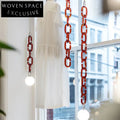 Elegant Modern Decorative Chain LED Pendant Light Fixture for Living Room