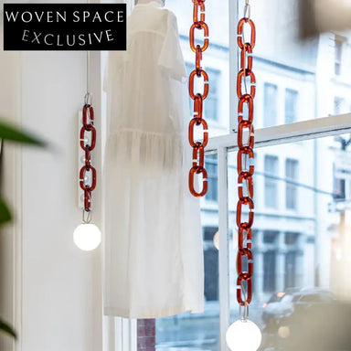 Elegant Modern Decorative Chain LED Pendant Light Fixture for Living Room