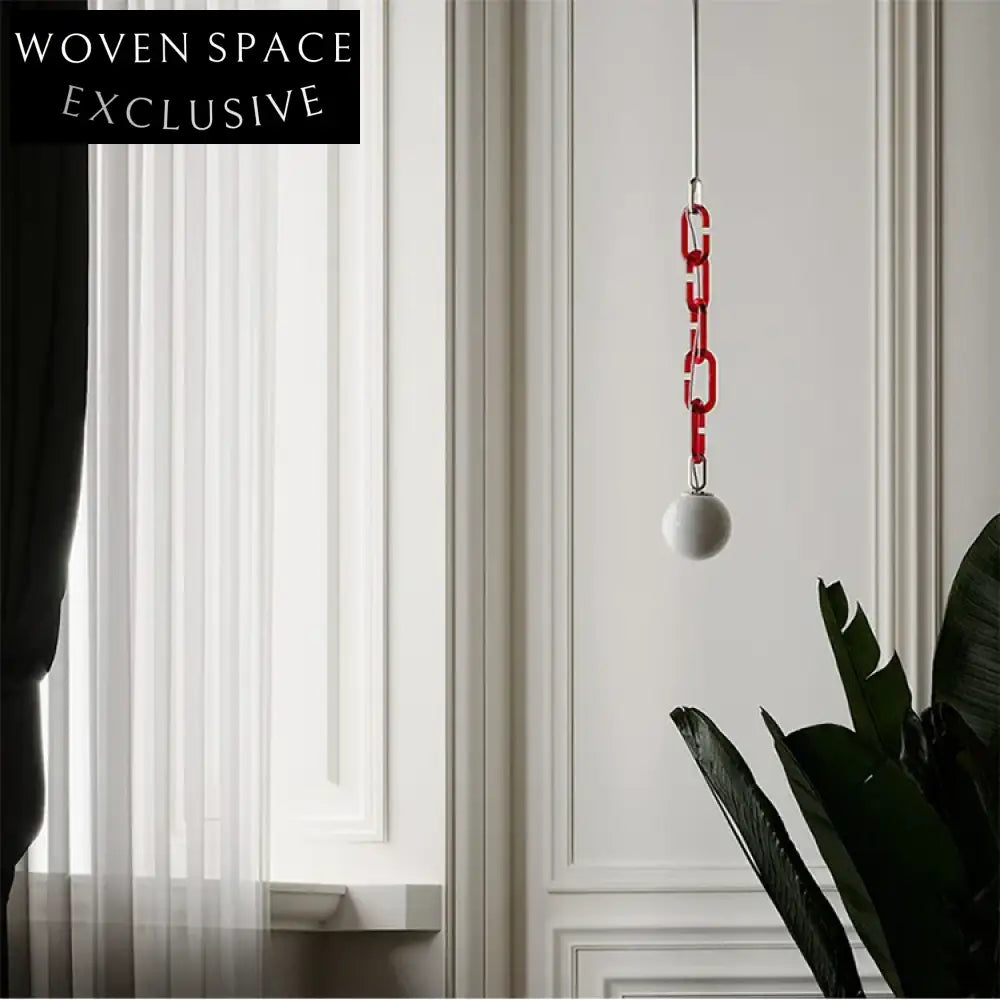 Elegant Modern Decorative Chain LED Pendant Light Fixture for Living Room