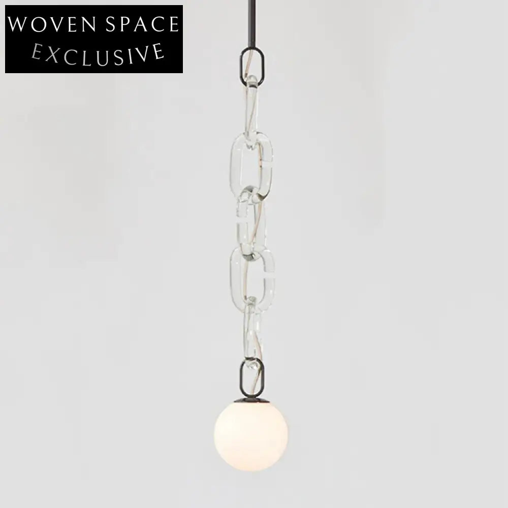 Elegant Modern Decorative Chain LED Pendant Light Fixture for Living Room