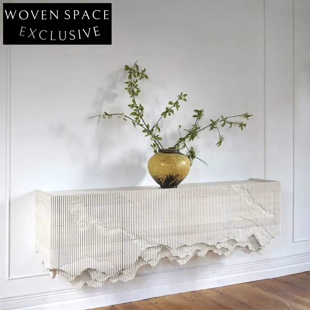 Elegant Modern Entry Console Table with Sleek Wood Finish