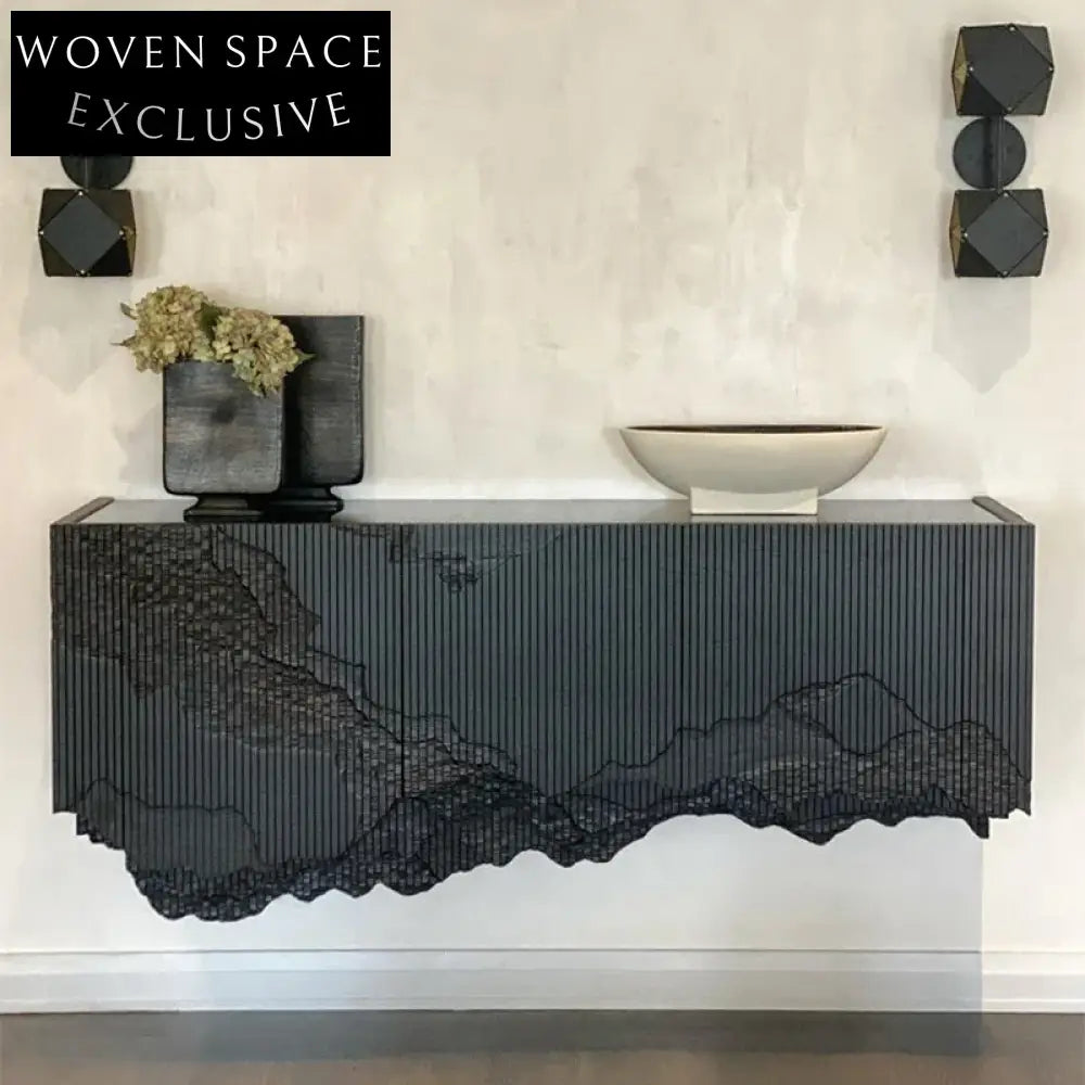 Elegant Modern Entry Console Table with Sleek Wood Finish