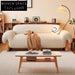 Elegant Modern Fabric Sofa Set, Solid Wood Legs, Comfortable Living Room Couch