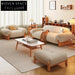 Elegant Modern Fabric Sofa Set, Solid Wood Legs, Comfortable Living Room Couch