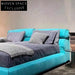 Elegant Modern Fabric Upholstered King Size Soft Bed for Bedroom