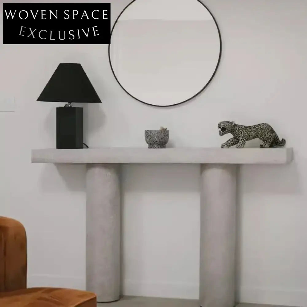 Elegant Modern Fiberglass Console Table: Durable One-Piece Frame for Chic Home Decor