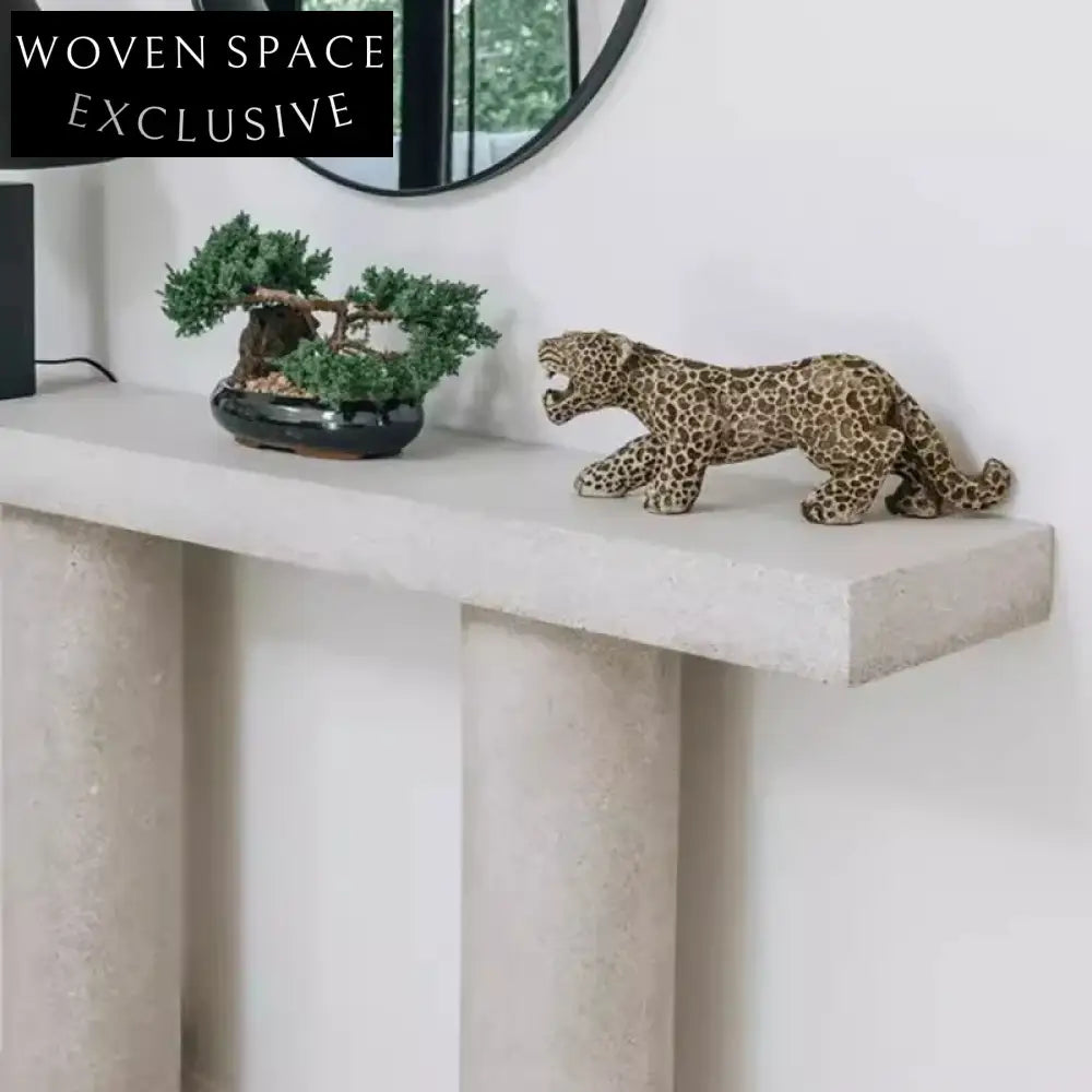 Elegant Modern Fiberglass Console Table: Durable One-Piece Frame for Chic Home Decor