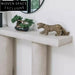 Elegant Modern Fiberglass Console Table: Durable One-Piece Frame for Chic Home Decor