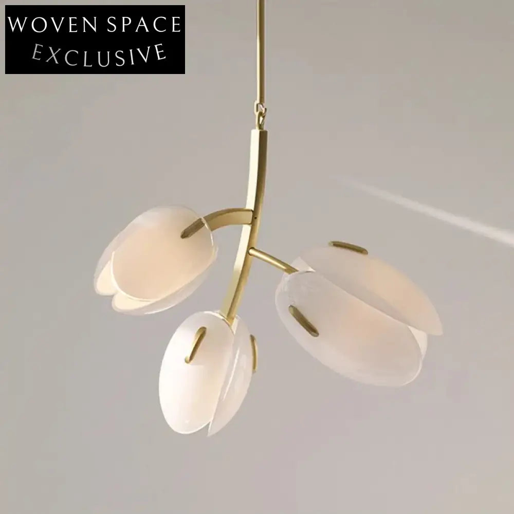 Elegant Modern Flower Petal LED Pendant Light for Dining Room Home