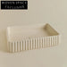 Elegant Modern Fluted Artificial Stone Above Counter Bathroom Lavabo Basin