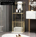 Elegant Modern Freestanding Marble Iron Gold Bathroom Toilet Towel Rack Holder Shelf