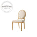 Elegant Modern French Fabric Upholstered Wooden Frame Dining Chair