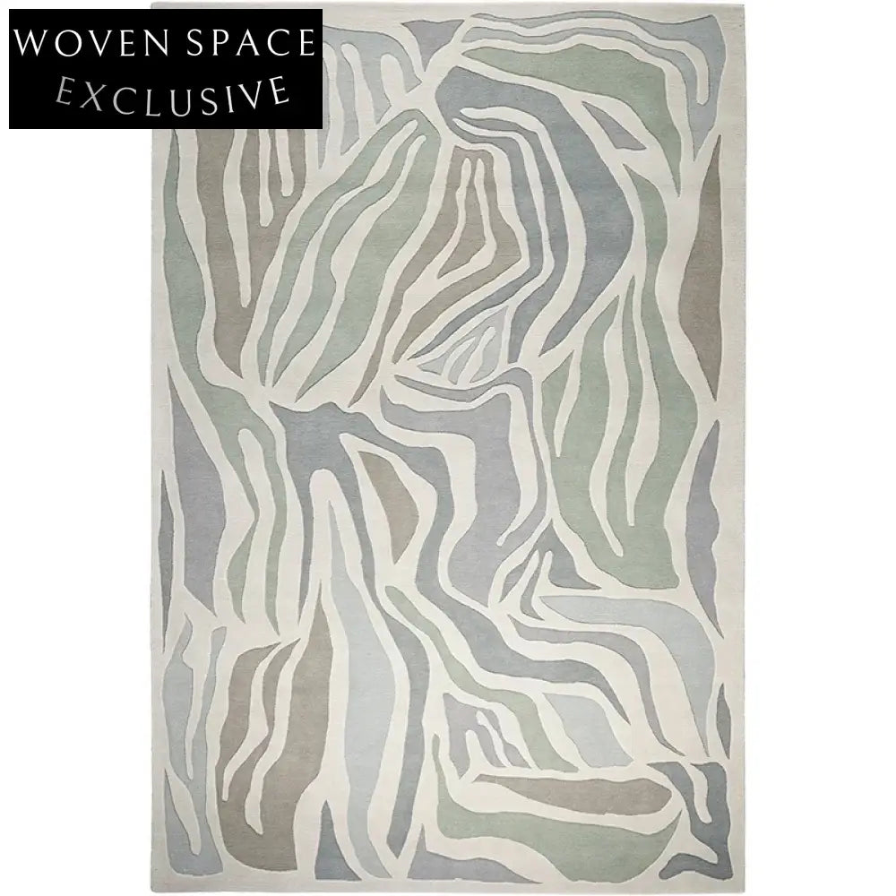 Elegant Modern Geometric Polyester Area Rug for Living Room Bedroom Sofa