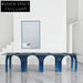 Elegant Modern Glass Top Dining Table with Sturdy Metal Legs for Six