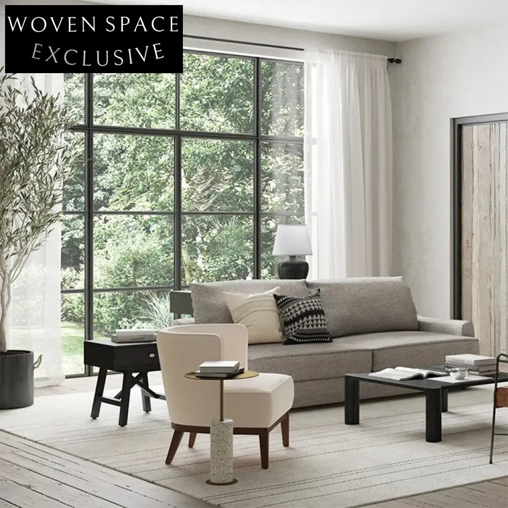 Elegant Modern Gold Plated Terrazzo Base Round Living Room Accent Coffee Table