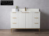 Elegant Modern Grey Wood Wine Bar Cabinet Credenza with Storage