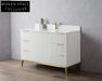 Elegant Modern Grey Wood Wine Bar Cabinet Credenza with Storage