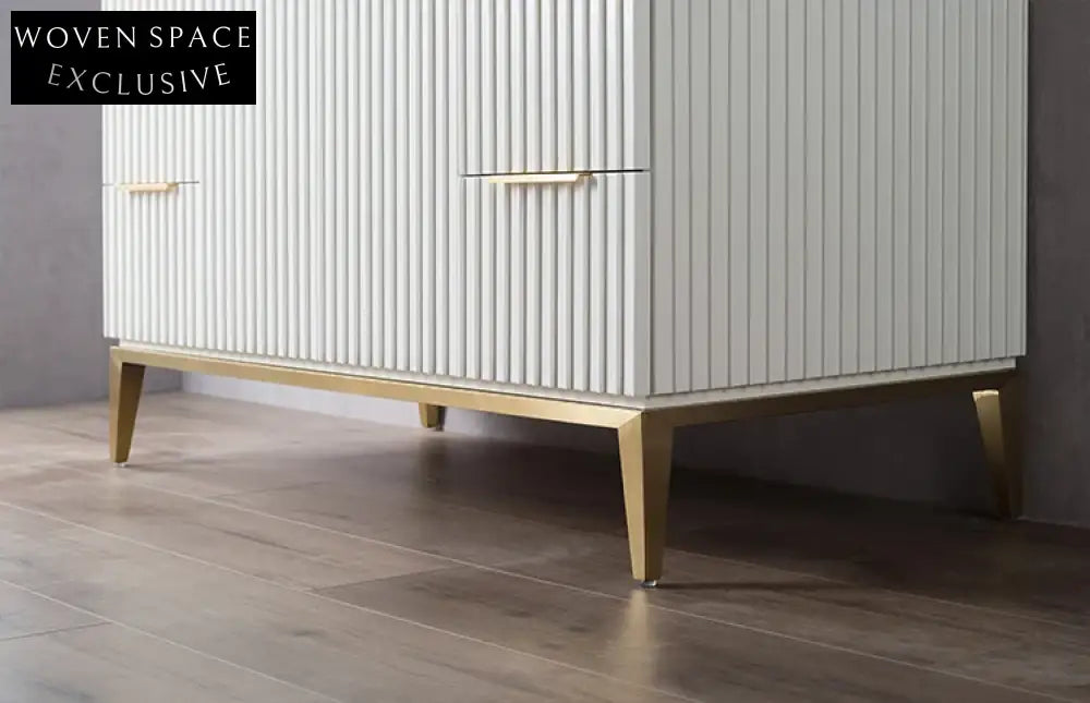 Elegant Modern Grey Wood Wine Bar Cabinet Credenza with Storage