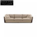 Elegant Modern Italian Leather Sofa Set for Luxury Hotel Villa Living Room Seating