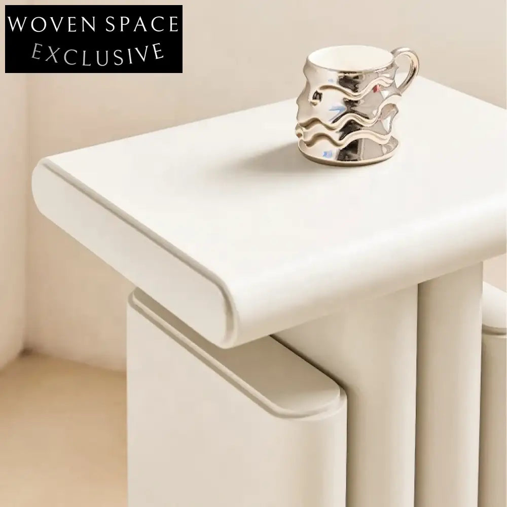 Elegant Modern Italian Style Small Wood Corner Tea Coffee Table