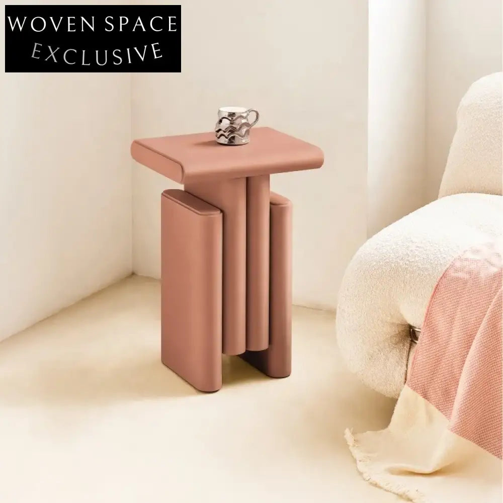 Elegant Modern Italian Style Small Wood Corner Tea Coffee Table