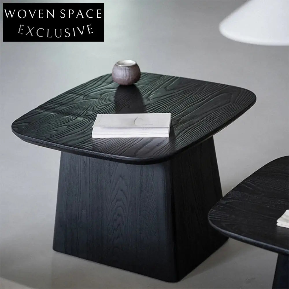 Elegant Modern Japanese Solid Wood Coffee Table with Bevelling Edge Design