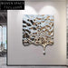 Elegant Modern Luxury 3D Metal Wall Decor Drops Shape Art Sculpture