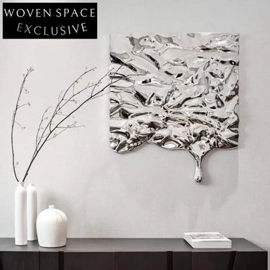 Elegant Modern Luxury 3D Metal Wall Decor Drops Shape Art Sculpture