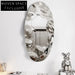 Elegant Modern Luxury Corrugated Mirror Metal Wall Art Decor