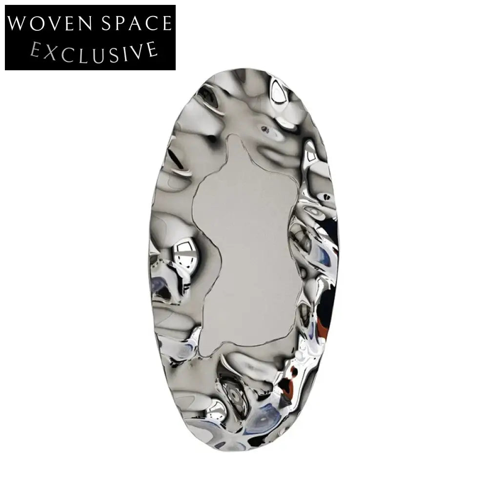 Elegant Modern Luxury Corrugated Mirror Metal Wall Art Decor