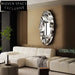 Elegant Modern Luxury Corrugated Mirror Metal Wall Art Decor