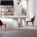 Elegant Modern Luxury White Marble Top Dining Table