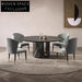 Elegant Modern Luxury White Marble Top Dining Table