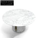 Elegant Modern Luxury White Marble Top Dining Table