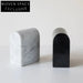 Elegant Modern Marble Bookends, Natural Stone Decorative Book Holders