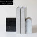 Elegant Modern Marble Bookends, Natural Stone Decorative Book Holders
